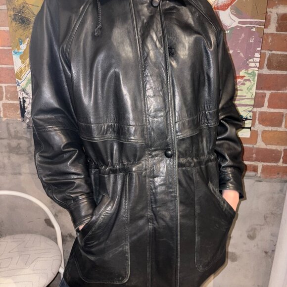 Vintage Black Genuine Leather Prince du Cuir Jacket S - Picture 16 of 16